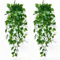 Kit 2 Plantas Verde de pendurar Videiras Heras Verde 95cm Kit 2 Plantas Verde de pendurar Videiras Heras Verde 95cm