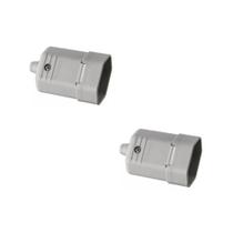 Kit 2 Plug 2P 10A 250V Femea Cinza Margirius Kit 2 Plug 2P 10A 250V Femea Cinza Margirius