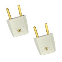 Kit 2 Plug Adaptador 2P Cinza 10A/250V Pial Legrand 51076