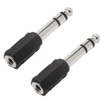 Kit 2 Plug Adaptador P2 Fêmea Stereo Para P10 Macho Stereo Kit 2 Plug Adaptador P2 Fêmea Stereo Para P10 Macho Stereo