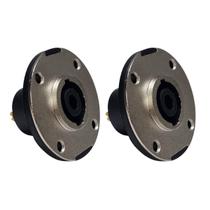 Kit 2 Plug Speakon Fêmea Painel 4 Vias Redondo Hs4Mprm Hjh Kit 2 Plug Speakon Fêmea Painel 4 Vias Redondo Hs4Mprm Hjh