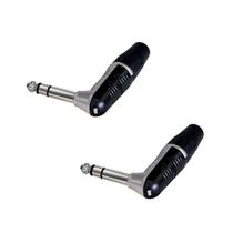 Kit 2 Plugs P10 90 Stereo Rp3rc Rean By Neutrik