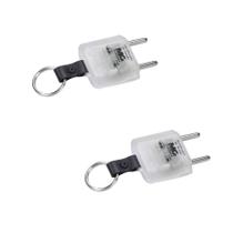 Kit 2 Plugue Identificador de Tensão Chaveiro MarGirius BIVOLT:127/220 Kit 2 Plugue Identificador de Tensão Chaveiro MarGirius BIVOLT:127/220