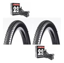 Kit 2 pneu 29x2.10 mtb stark sri94 2 camara 29x1.9x2.30x35mm