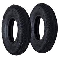 Kit 2 Pneu 4.80/4.00-8 + 2 Câmara P/ Carretinha Moto Reboqu