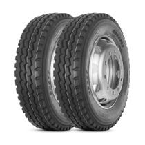 Kit 2 Pneu Durable Aro 22.5 295/80r22.5 152/148M 18PR TT DR877 Liso Misto