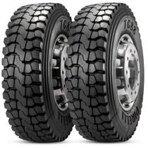 Kit 2 Pneu Pirelli Aro 22.5 275/80r22.5 149L TL TG88 Borrachudo Misto