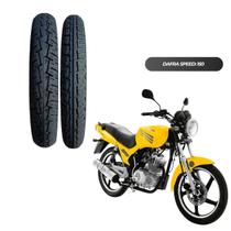 Kit 2 Pneus 90/90-18 + 2.75-18 p/ Moto Titan CG Fan Start YBR Traseiro e Dianteiro
