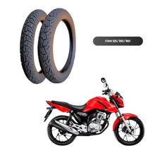 Kit 2 Pneus Aro 18 City - Titan / CG / Fan Traseiro e Dianteiro + Brlnde (Redinha)