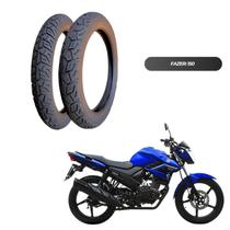 Kit 2 Pneus Aro 18 City - Titan / CG / Fan Traseiro e Dianteiro + Brlnde (Redinha)