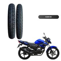 Kit 2 Pneus Aro 18 para Moto - Titan / CG / Fan Traseiro e Dianteiro + Câmaras Kit 2 Pneus Aro 18 para Moto - Titan / CG / Fan Traseiro e Dianteiro + Câmaras