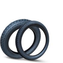 Kit 2 Pneus Black Tyres 80/100-14 e 2.50-17 Aro 14 Kit 2 Pneus Black Tyres 80/100-14 e 2.50-17 Aro 14