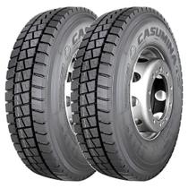 KIT 2 Pneus Casumina BS667H 10.00-20 Aro 20 146/143L TT 18 Lonas Borrachudo
