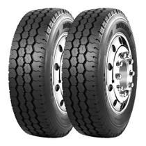 Kit 2 Pneus Double Star Aro 17,5 235/75R17,5 DSR165 18 Lonas 143/141J Borrachudo