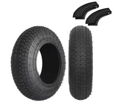 Kit 2 Pneus E 2 Câmeras De Ar Para Carrinho De Mão/Carriola Worker Kit 2 Pneus E 2 Câmeras De Ar Para Carrinho De Mão/Carriola Worker