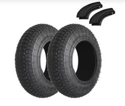 Kit 2 Pneus E 2 Câmeras De Ar Para Carrinho De Mão/Carriola Kit 2 Pneus E 2 Câmeras De Ar Para Carrinho De Mão/Carriola