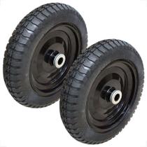 Kit 2 Pneus Maciço TPu Reforçado 3508 Rolete carrinho Mão