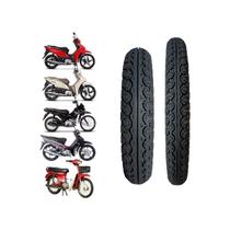 Kit 2 Pneus para Biz 125 - 80/100-14 e 60/100-17 + BRlNDE (REDINHA)