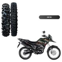 Kit 2 Pneus Trilha 110/90-17 + 90/90-19 Bros 125 150 160 XTZ XRE 190 Crosser 150 XTZ