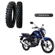 Kit 2 Pneus Trilha 90/90-18 + 2.75-18 Titan Fan YBR