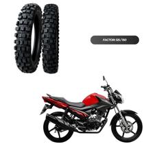 Kit 2 Pneus Trilha Aro 18 + 2 Câmaras Titan Fan YBR