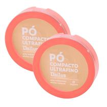 Kit 2 Pó Compacto Dailus Ultrafino D3 Cor Claro 10g