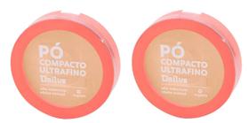 Kit 2 Pó Compacto Ultrafino Cor D.4 Claro 10g Dailus