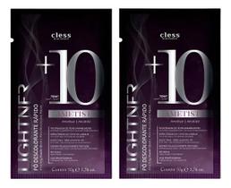 Kit 2 pó descolorante cless rápido lightner ametista 50g
