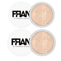 Kit 2 Pó Facial Solto Plush Fran By Franciny Ehlke Cor 01