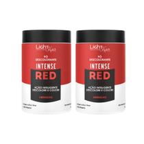 Kit 2 pó red vermelho descolore colorindo