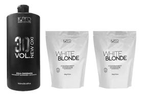 Kit 2 Pó White Blond 500g e Oxi 30 Volumes 900ml Kpro