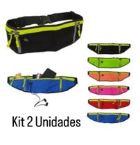 Kit 2 Pochete Corrida Para Celular Impermeável Fitness Academia DML-02