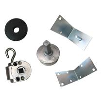 Kit 2 Pol. Máquina Redutor Catraca Toldos Cortina Retrátil Prateado