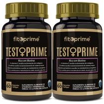 Kit 2 Polivitaminas para Mulheres Testoprime Femme com Vitaminas Minerais Ômega Luteína e Rico em Biotina 750mg 60 cápsulas Fitoprime