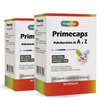 Kit 2 Polivitamínico de A a Z Vitaminas e Minerais Primecaps 60 cápsulas Fitoprime