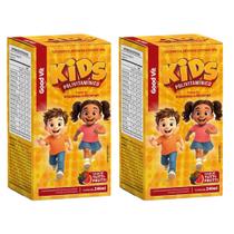 Kit 2 Polivitamínico Kids 10 Vitaminas 240ml. Good Vit