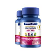 Kit 2 Polivitamínico Mulher Catarinense 60 cápsulas