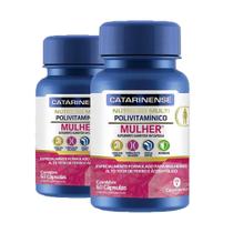 Kit 2 Polivitamínico Mulher Catarinense 60 cápsulas