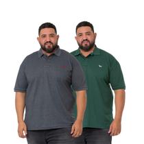 Kit 2 Polo Plus Size Ridens Dupla Elegância Aproveite Agora