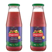 Kit 2 Polpa Tomate Italiana Com Manjericão Paganini 690g Kit 2 Polpa Tomate Italiana Com Manjericão Paganini 690g