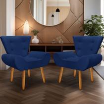 kit 2 poltrona Decorativa Emília Consultório Escritório