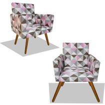 kit 2 poltrona nina triangulo rosa kit 2 poltrona nina triangulo rosa