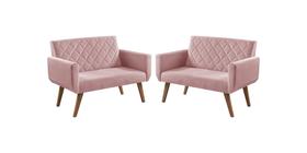 Kit 2 Poltronas 2 Lugares Anabelle Unidecor