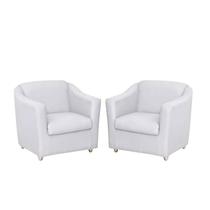 Kit 2 Poltronas Bia Decorativa Reforçada Recepção Clinica Salão Sala De Estar material sintético Kit 2 Poltronas Bia Decorativa Reforçada Recepção Clinica Salão Sala De Estar material sintético