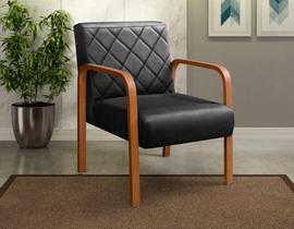 Kit 2 Poltronas Cadeira Decorativa Sala, Recepção Lara