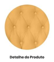 Kit 2 Poltronas Decorativa Dália Suede Amarelo Pés Madeira Ms Decor