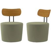 Kit 2 Poltronas Decorativas Lua Veludo Sl 940 Moll Sl 940