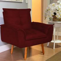 Kit 2 Poltronas Decorativas Opala Suede Marsala Kit 2 Poltronas Decorativas Opala Suede Marsala