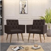 Kit 2 Poltronas Decorativas Poltrona Sala Estar E Recepção