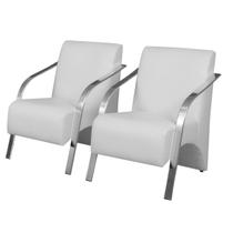 Kit 2 Poltronas Decorativas Vênus 1 Lugar Braço Pé Alumínio DSalla Tecido Sintético Kit 2 Poltronas Decorativas Vênus 1 Lugar Braço Pé Alumínio DSalla Tecido Sintético